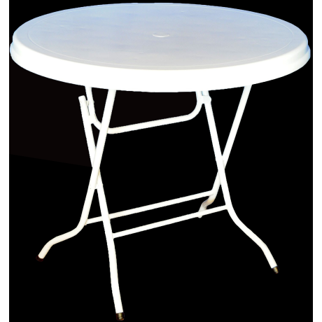 Plastic Table 900mm with Folding Legs, Round Plastic Table 900mm with Folding Legs, Round